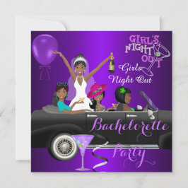 バチェロレッテパープルおもしろいリムカーカクテル3 招待状