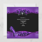 バチェロレッテパープルヒョウ黒い靴4 招待状 (裏面)