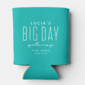 バチェロレッテビッグデイゲタウェイティール（緑がかった色）のお願い 缶クーラー (裏面)