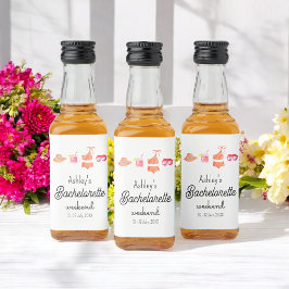 バチェロレッテビーチウィークエンドプールパーティー リキュールボトルラベル