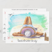 バチェロレッテビーチウィークエンドＱＲパーティ 招待状 (正面/裏面)