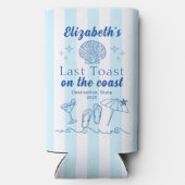 バチェロレッテビーチパーティーの最後のトーストオンザコースト スリム缶クーラー (裏面)
