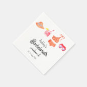 バチェロレッテビーチビキニウィークエンドペーパーナプキン スタンダードカクテルナプキン (角)