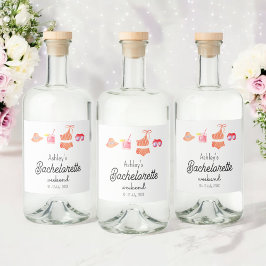 バチェロレッテビーチビキニウィークエンド リキュールボトルラベル