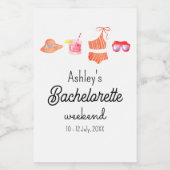 バチェロレッテビーチビキニウィークエンド ワインラベル (シングルラベル)