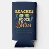 バチェロレッテビーチブーゼベスティーズカスタム スリム缶クーラー (裏面)
