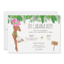 バチェロレッテビーチ週末の旅程招待状