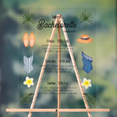 バチェロレッテビーチ週末の日程 アクリルサイン (ニュートラル)