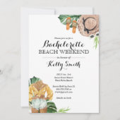 バチェロレッテビーチ週末旅程 招待状 (正面)