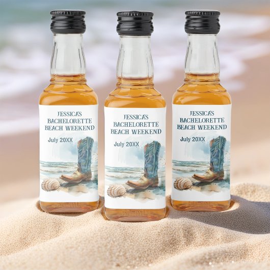 バチェロレッテビーチ週末 リキュールボトルラベル
