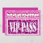 バチェロレッテピンクのvipパーティの招待状 招待状 (正面/裏面)