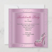 バチェロレッテピンクコルセットハイヒールシューズ2 招待状 (裏面)