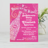 バチェロレッテピンクシャンパン招待状 招待状 (スタンド正面)