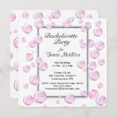 バチェロレッテピンクバブル招待状 招待状 (正面/裏面)