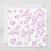 バチェロレッテピンクバブル招待状 招待状 (裏面)