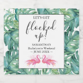 バチェロレッテピンクフレーミング リキュールボトルラベル (シングルラベル)