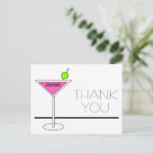 バチェロレッテピンクマルティニカクテルパーティーありがとう ポストカード (スタンド正面)