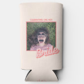 バチェロレッテピンクレトロクーラーボックス スリム缶クーラー (正面)