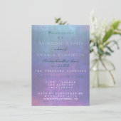 バチェロレッテピンク水中競技パステルウォーターカラー 招待状 (スタンド正面)