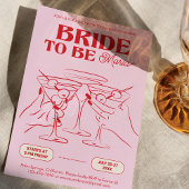 バチェロレッテピンク週末パーティの招待状 招待状