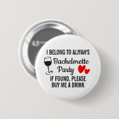 バチェロレッテピンバッジ買- Me A Drink 缶バッジ (正面&裏面)