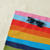 バチェロレッテブライダルギフトカラフルのサーストライプレート ビーチタオル (インサイチュ)