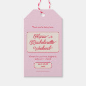 バチェロレッテブライダルシャワーお願いありがとう ギフトタグ (正面)