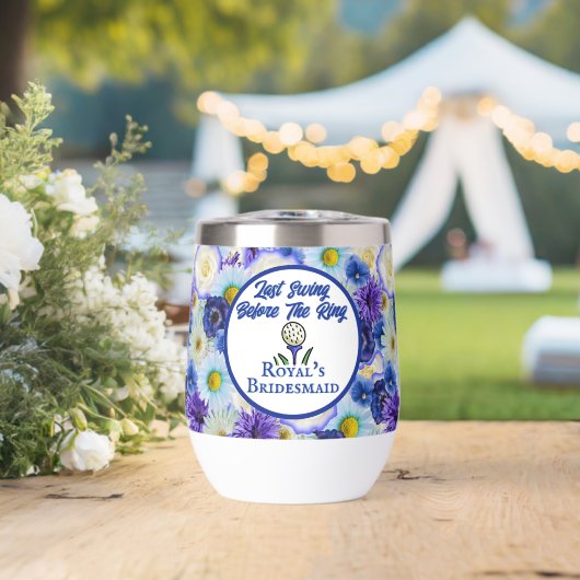 バチェロレッテブライダルシャワーゴルフブルーフローラ (ウェディング (回転後))