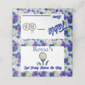 バチェロレッテブライダルシャワーゴルフブルーフローラ プレイスカード (外部開封)