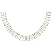 バチェロレッテブライダルシャワーゴルフ金ゴールド&ホワイト バンティングフラッグ (全)