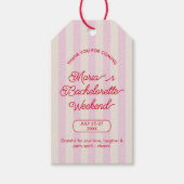 バチェロレッテブライダルシャワーパーティーありがとう ギフトタグ (正面)