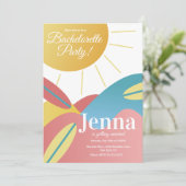 バチェロレッテブライダルシャワービーチサーフィンの招待 招待状 (スタンド正面)