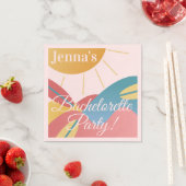 バチェロレッテブライダルシャワービーチサーフィン スタンダードカクテルナプキン (インサイチュ)