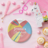 バチェロレッテブライダルシャワービーチサーフィン ペーパープレート (パーティー)