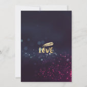 バチェロレッテブライダルシャワーブルゴーニュフローラ 招待状 (裏面)