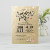 バチェロレッテブライダルシャワーメイスンジャールライト 招待状 (スタンド正面)