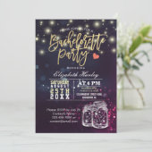 バチェロレッテブライダルシャワーメイスンジャールライト 招待状 (スタンド正面)