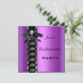 バチェロレッテブラックパープルダイヤモンドコルセットタイ 招待状 (スタンド正面)