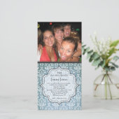 バチェロレッテブルーグランジダマスクフォト招待状 (スタンド正面)