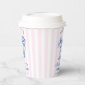 バチェロレッテブルーディスコカクテルブルー&ピンク 紙コップ (左)