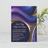 バチェロレッテブルーパープルと金ゴールド- 招待状 (スタンド正面)