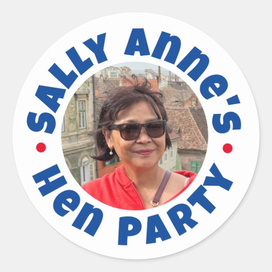 バチェロレッテヘンパーティー ラウンドシール (正面)