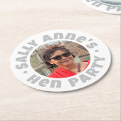 バチェロレッテヘンパーティー ラウンドペーパーコースター (アングル)