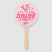 バチェロレッテベンモQRコー買ドックの花嫁Aドリンク ハンドファン (裏面)