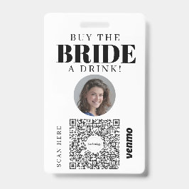 バチェロレッテベンモQRコー買ドックの花嫁Aドリンク バッジ