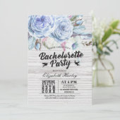 バチェロレッテボーフローラフェザー素朴ウッド 招待状 (スタンド正面)