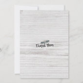 バチェロレッテボーフローラフェザー素朴ウッド 招待状 (裏面)