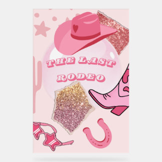 バチェロレッテポスター – グリッターとGlam アクリルサイン