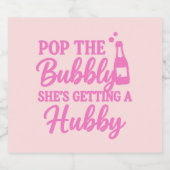 バチェロレッテポップ・アートのが泡立つ スパークリングワインラベル (シングルラベル)