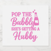 バチェロレッテポップ・アートのが泡立つ スパークリングワインラベル (シングルラベル)